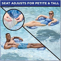 Aqua Leisure 3-in-1 Pool Float Lounge Chair and Drifter