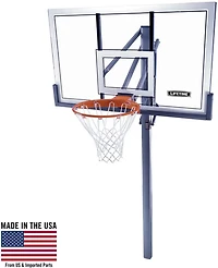 Lifetime Adjustable In-Ground 54 in Acrylic Basketball Hoop