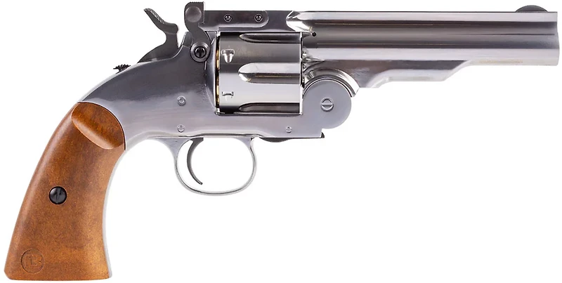 Barra Airguns Schofield Nickel .177 5 in Airsoft Revolver