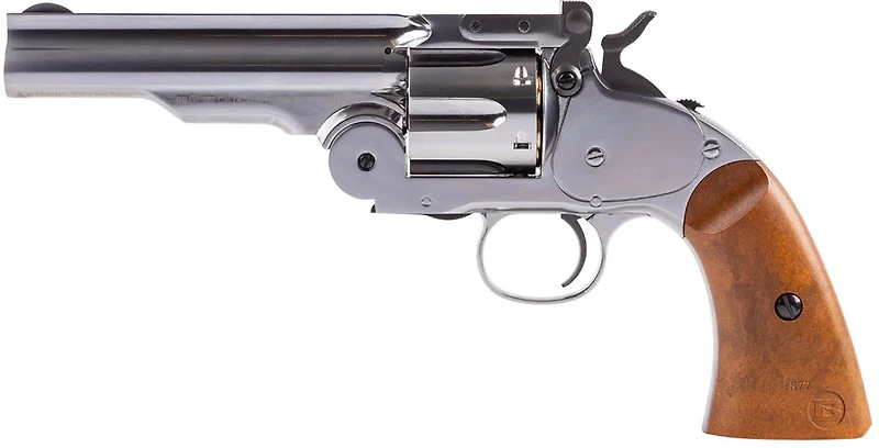 Barra Airguns Schofield Nickel .177 5 in Airsoft Revolver