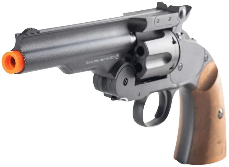 Barra Airguns Schofield Gunmetal 6mm 5 in Airsoft Revolver