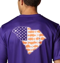 Columbia Sportswear Men's Clemson University Flag Terminal Tackle T-shirt