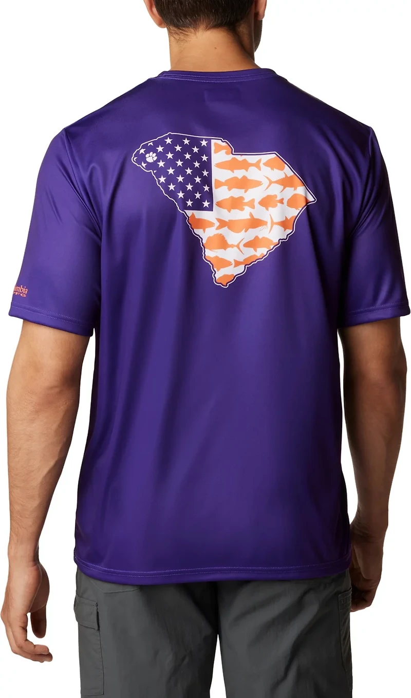Columbia Sportswear Men's Clemson University Flag Terminal Tackle T-shirt