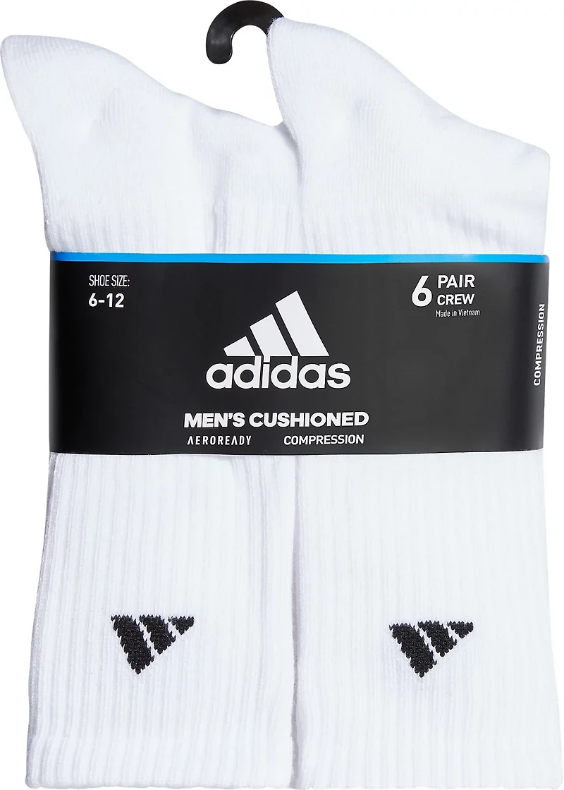 adidas Men's climalite Crew Socks 6 Pack