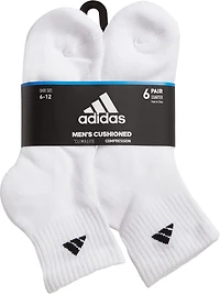 adidas Men's climalite Quarter Socks 6 Pack