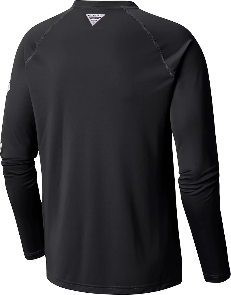 Columbia Sportswear Men's Texas Christian University Terminal Tackle Fish Flag Long Sleeve T-shirt