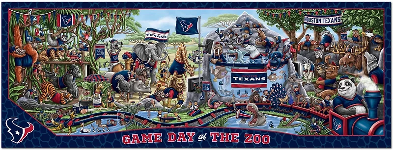 YouTheFan Houston Texans Game Day At The Zoo 500-Piece Puzzle