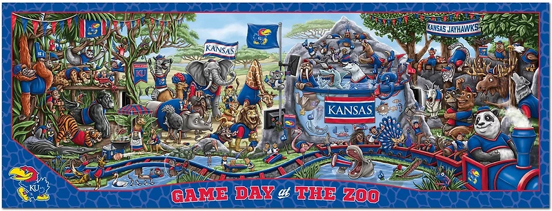 YouTheFan University of Kansas Game Day At The Zoo 500-Piece Puzzle