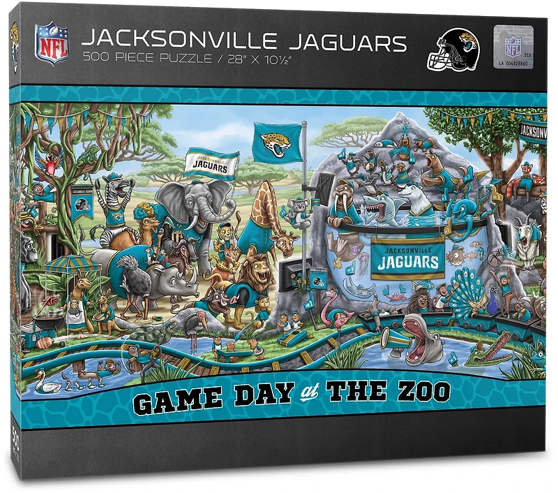 YouTheFan Jacksonville Jaguars Game Day At The Zoo 500-Piece Puzzle