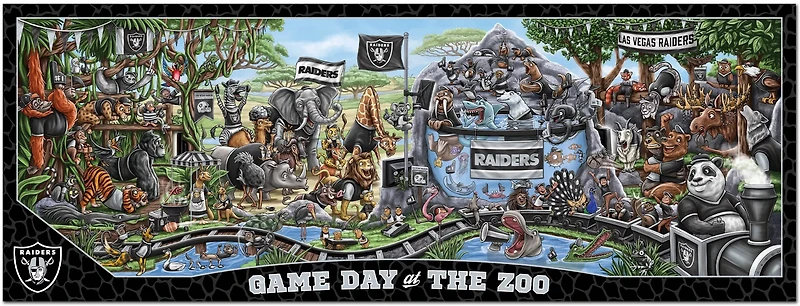 YouTheFan Las Vegas Raiders Game Day At The Zoo 500-Piece Puzzle