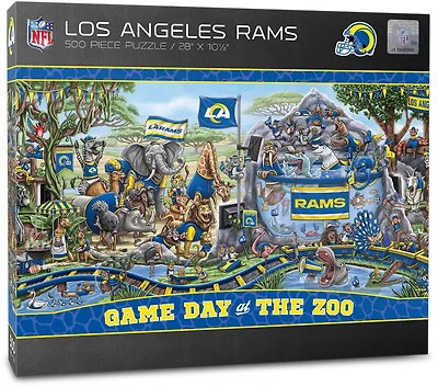 YouTheFan Los Angeles Rams Game Day At The Zoo 500-Piece Puzzle