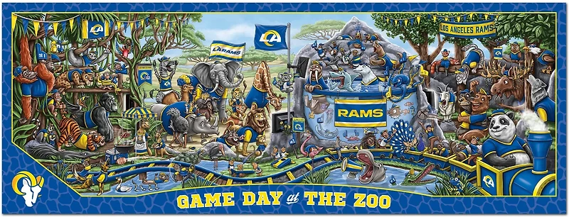 YouTheFan Los Angeles Rams Game Day At The Zoo 500-Piece Puzzle