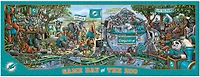 YouTheFan Miami Dolphins Game Day At The Zoo 500-Piece Puzzle