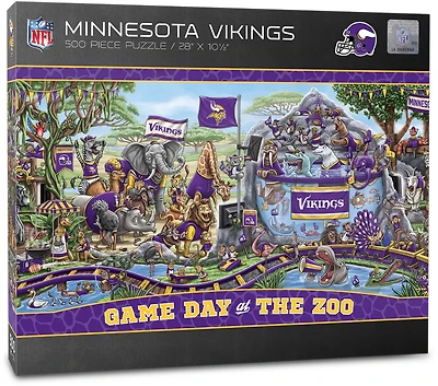 YouTheFan Minnesota Vikings Game Day At The Zoo 500-Piece Puzzle