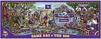 YouTheFan Minnesota Vikings Game Day At The Zoo 500-Piece Puzzle