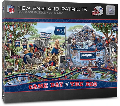 YouTheFan New England Patriots Game Day At The Zoo 500-Piece Puzzle
