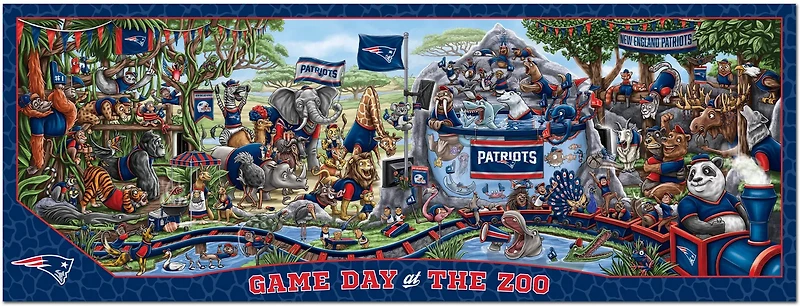 YouTheFan New England Patriots Game Day At The Zoo 500-Piece Puzzle