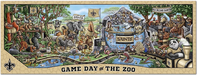 YouTheFan New Orleans Saints Game Day At The Zoo 500-Piece Puzzle