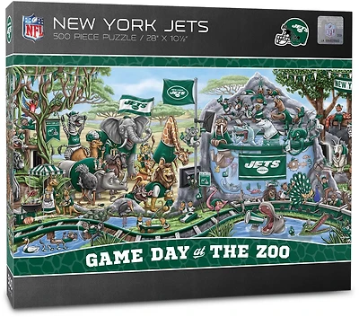 YouTheFan New York Jets Game Day At The Zoo 500-Piece Puzzle