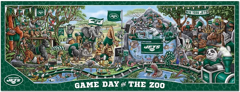 YouTheFan New York Jets Game Day At The Zoo 500-Piece Puzzle
