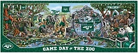 YouTheFan New York Jets Game Day At The Zoo 500-Piece Puzzle