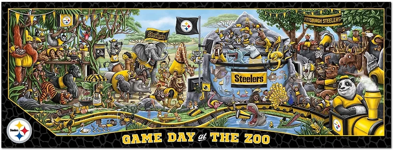 YouTheFan Pittsburgh Steelers Game Day At The Zoo 500-Piece Puzzle