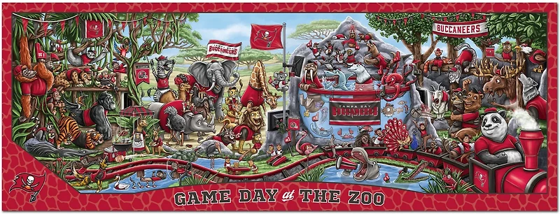 YouTheFan Tampa Bay Buccaneers Game Day At The Zoo 500-Piece Puzzle