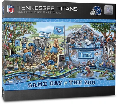 YouTheFan Tennessee Titans Game Day At The Zoo 500-Piece Puzzle