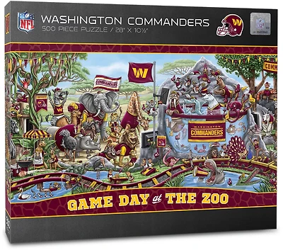 YouTheFan Washington Commanders Game Day At The Zoo 500-Piece Puzzle