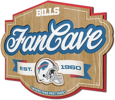 YouTheFan Buffalo Bills Fan Cave Sign