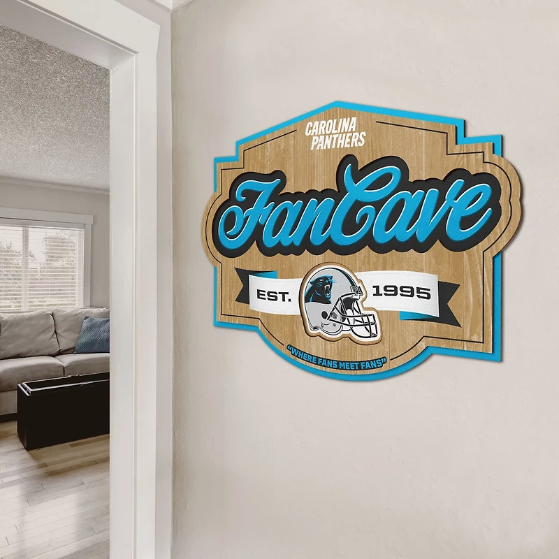 YouTheFan Carolina Panthers Fan Cave Sign