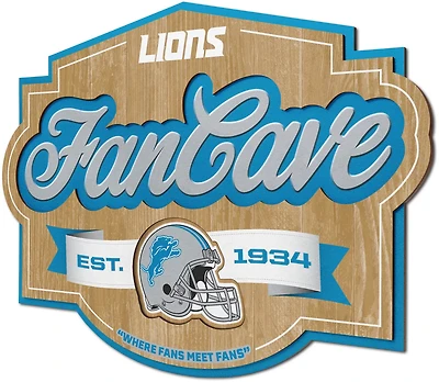 YouTheFan Detroit Lions Fan Cave Sign