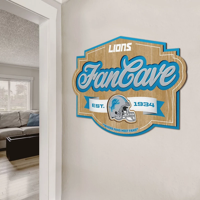 YouTheFan Detroit Lions Fan Cave Sign