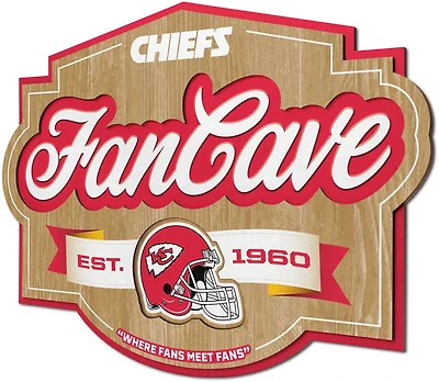 YouTheFan Kansas City Chiefs Fan Cave Sign
