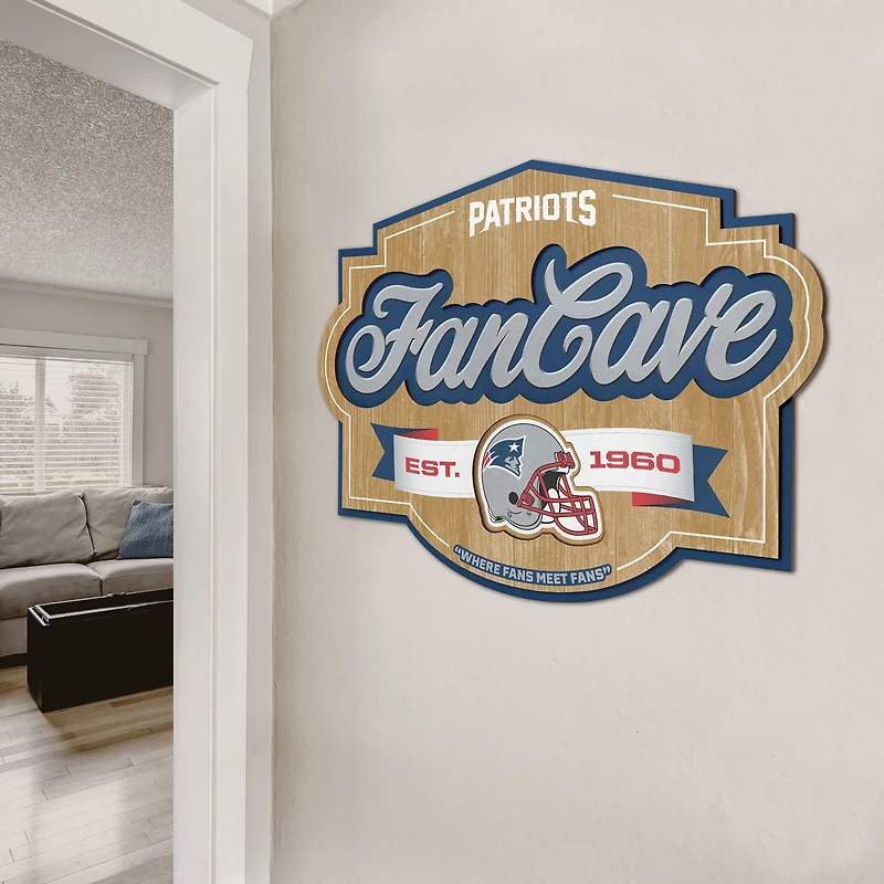 YouTheFan New England Patriots Fan Cave Sign