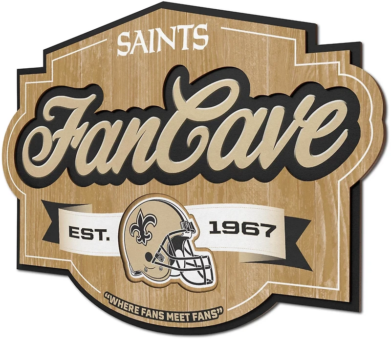 YouTheFan New Orleans Saints Fan Cave Sign