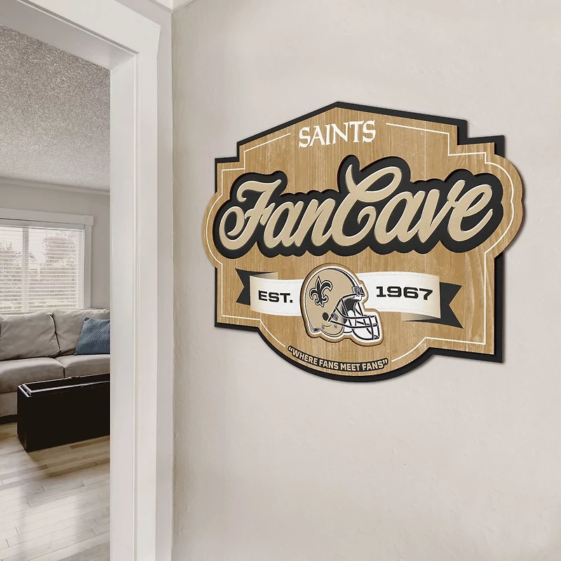 YouTheFan New Orleans Saints Fan Cave Sign