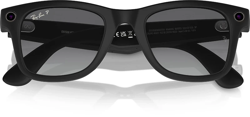 Ray-Ban Wayfarer Meta Medium Polarized Sunglasses