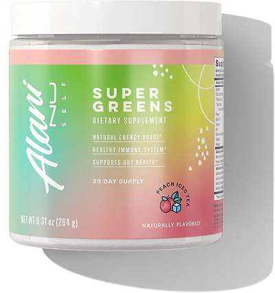 Alani Nu Super Greens Peach Iced Tea