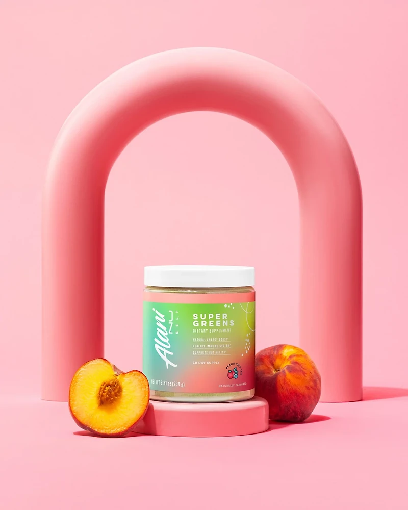 Alani Nu Super Greens Peach Iced Tea