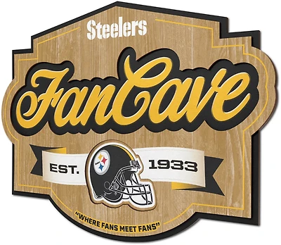YouTheFan Pittsburgh Steelers Fan Cave Sign