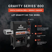 Masterbuilt Gravity Series 800 Digital Charcoal Grill, Griddle and Smoker