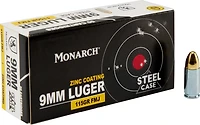 Monarch 9mm Luger FMJ 115 GR Steel Case