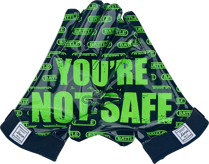 Battle Adults' Nightmare 2.0 Football Gloves