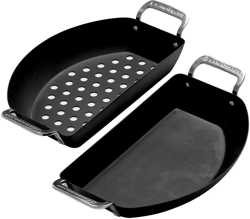 Kamado Joe Karbon Steel Half-Moon Pan Set