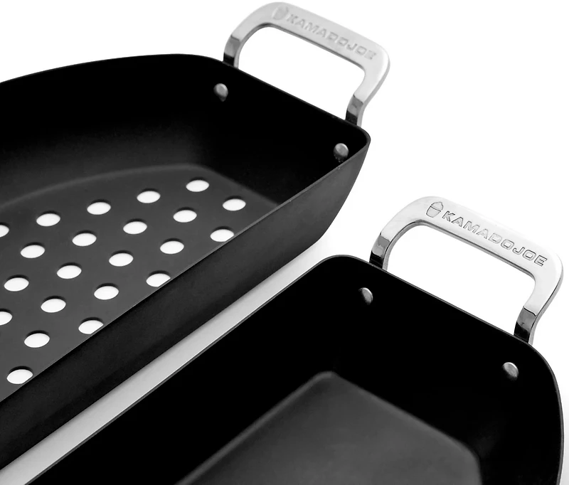 Kamado Joe Karbon Steel Half-Moon Pan Set