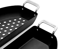 Kamado Joe Karbon Steel Half-Moon Pan Set