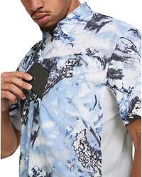 Under Armour Men's Shorebreak Fish Hybrid Printed Woven Shirt