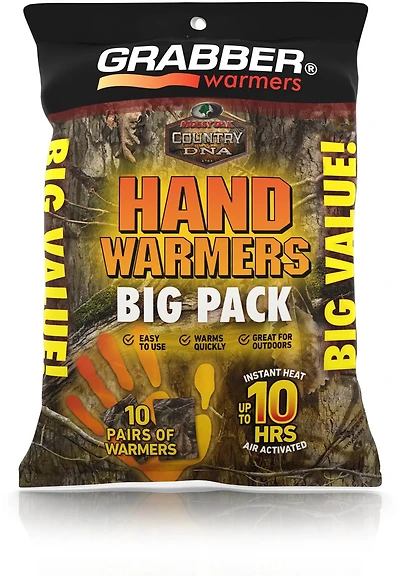 Grabber Mossy Oak DNA Hand Warmer 10-Pack