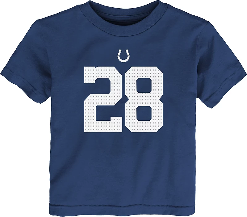 Nike Toddler Boys' Indianapolis Colts Johnathan Taylor 28 Fuse N&N T-shirt
